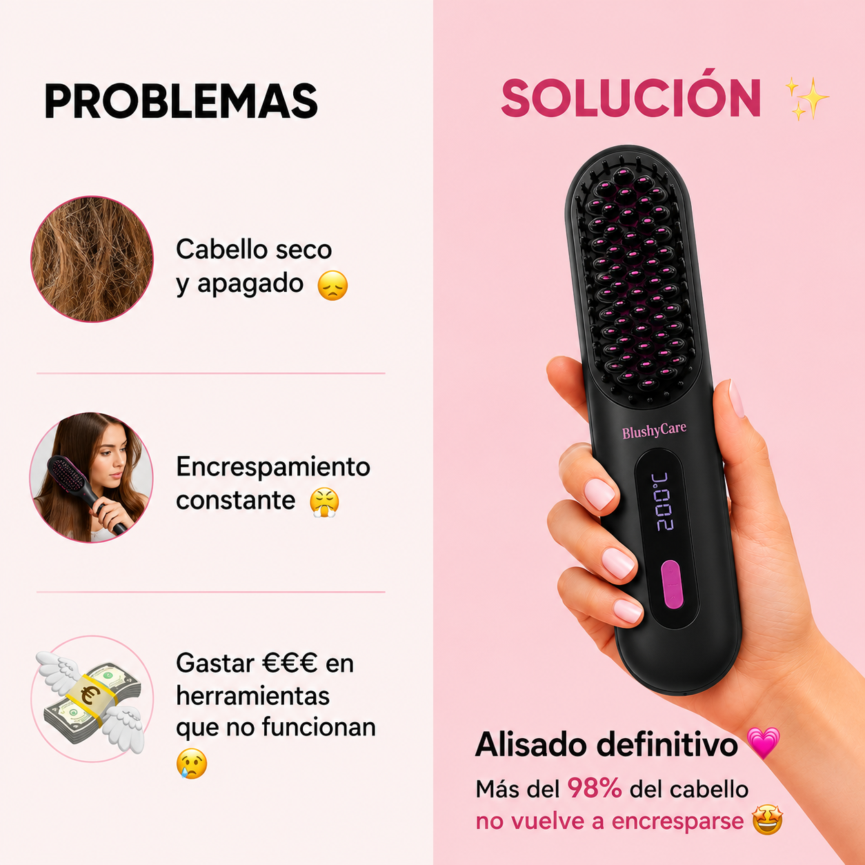 Cepillo Alisador Pro BLUSHYCARE™